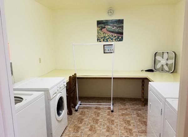 Laundry area at Emerald Housing